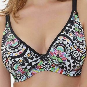 Freya Multicolor Geometric Bikini Top